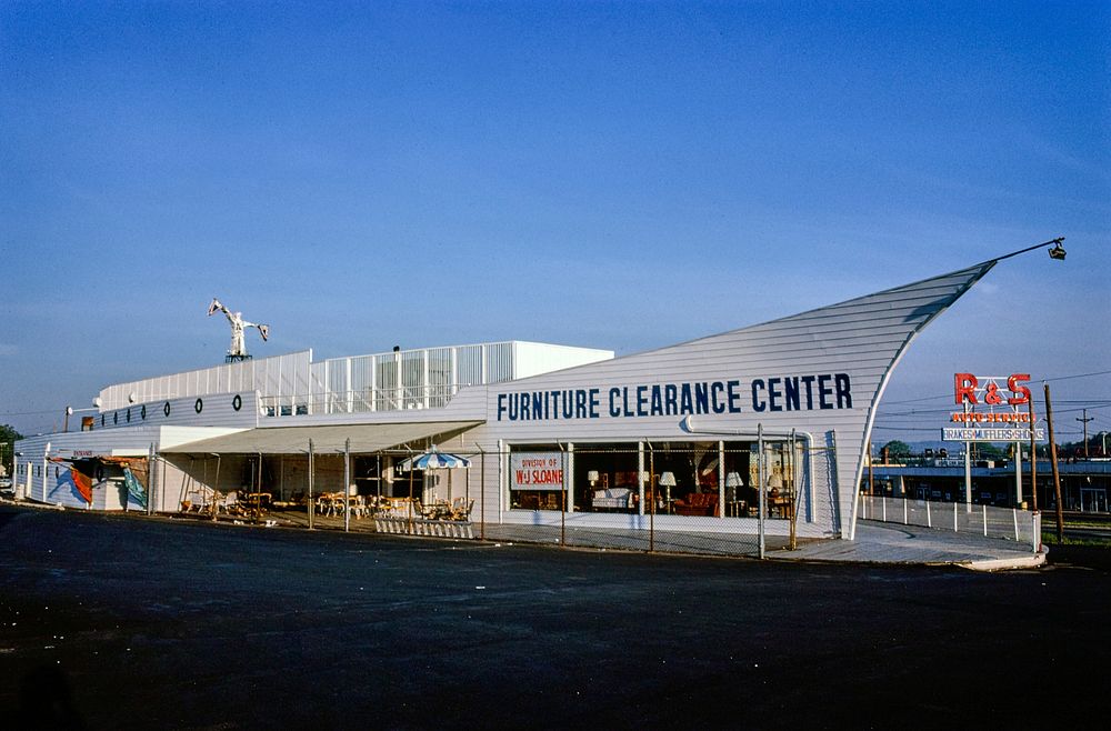 The Flag Ship, Union, New Jersey (1978) photography in high resolution by John Margolies. Original from the Library of…