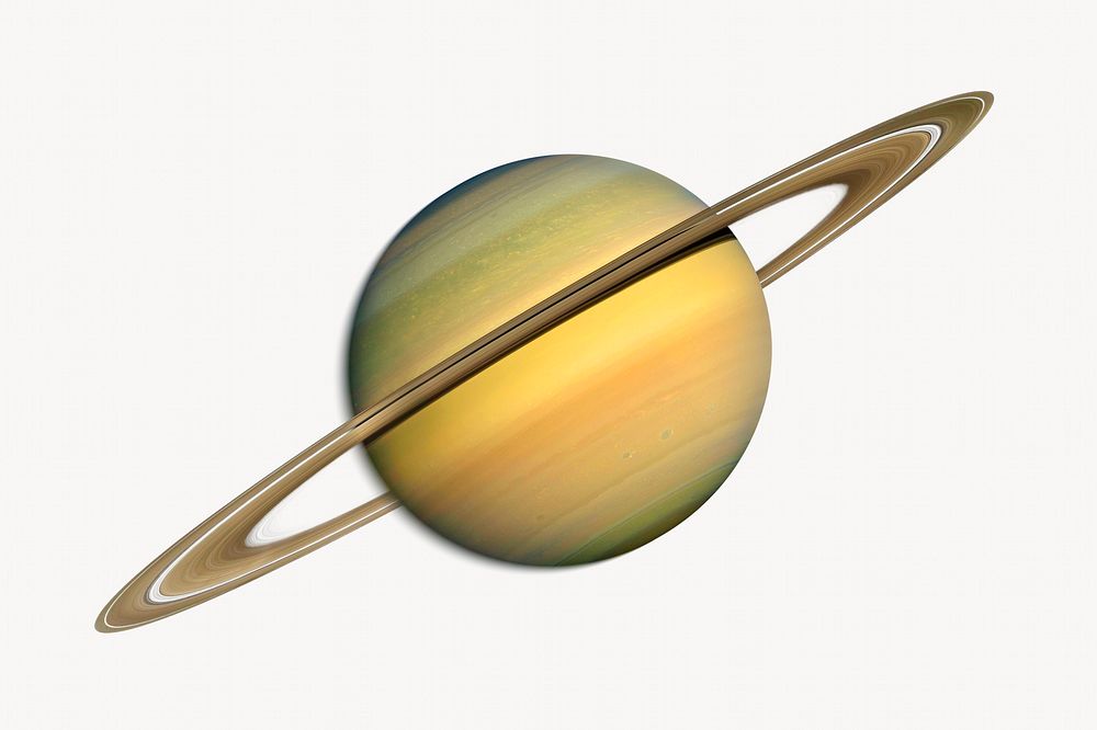 Saturn clipart, planet in solar system