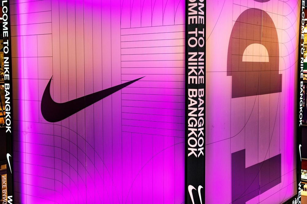 Nike welcome to Bangkok ad. BANGKOK, THAILAND, 16 APRIL 2021