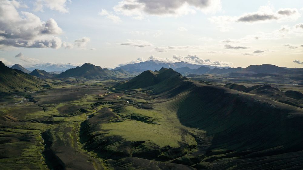 Nature desktop wallpaper background,  Highland in Iceland