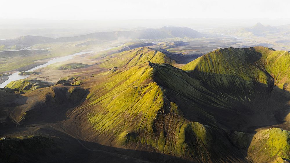 Nature desktop wallpaper background,  volcanic in Iceland
