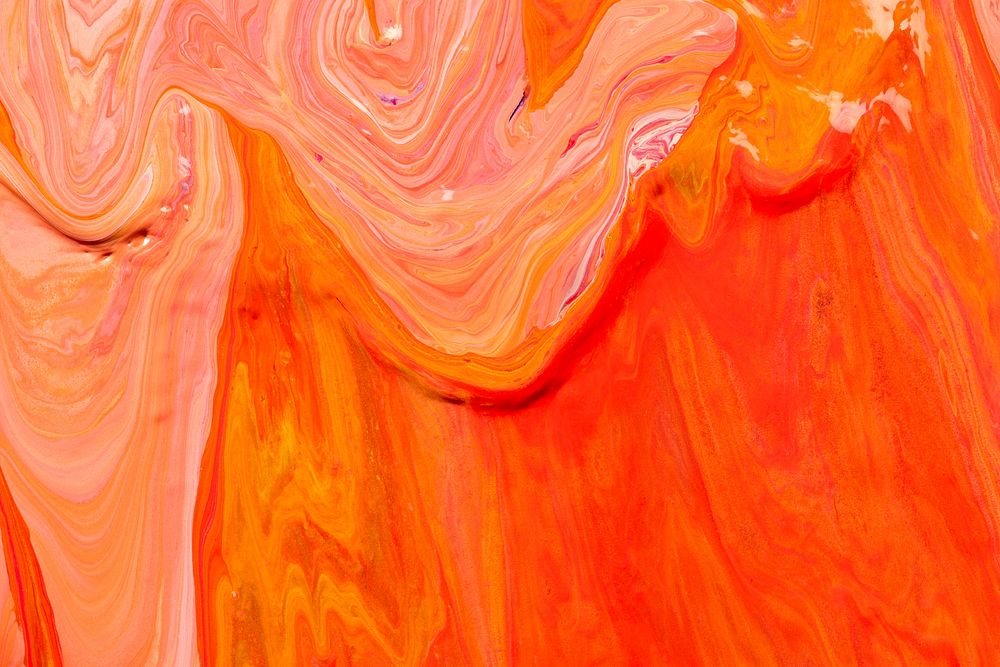 Aesthetic orange background handmade experimental art