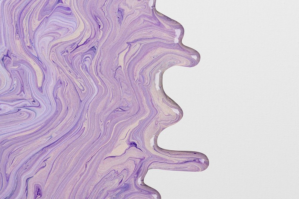 Purple liquid marble background abstract flowing texture experimental art