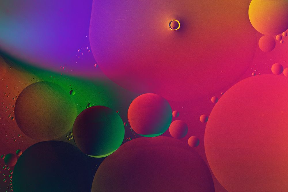 Colorful background oil bubble texture wallpaper