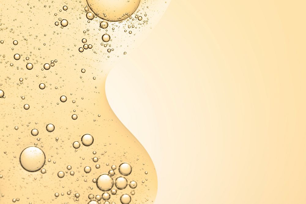 Orange abstract background oil bubble in water wallpaper
