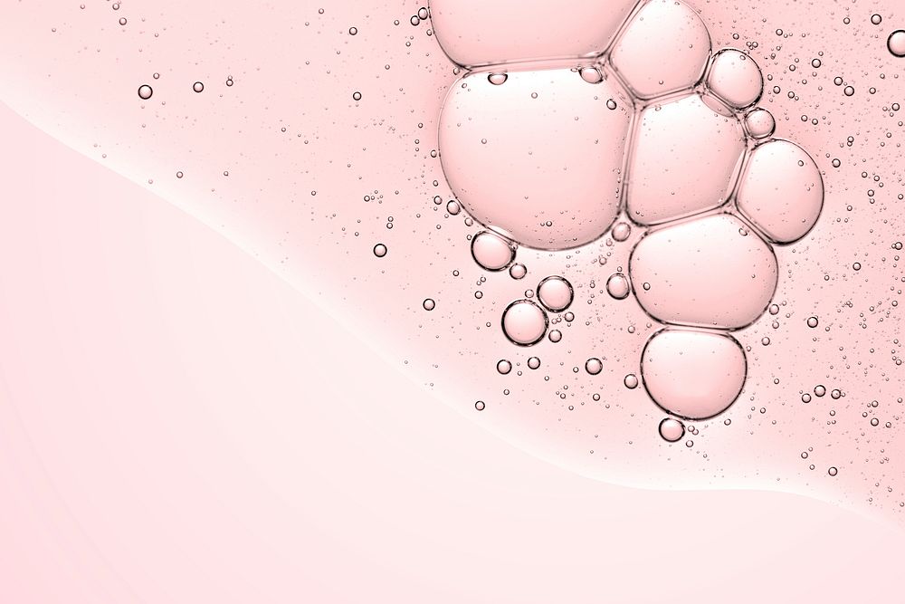 Pink abstract background abstract oil bubble in water psd wallpaper