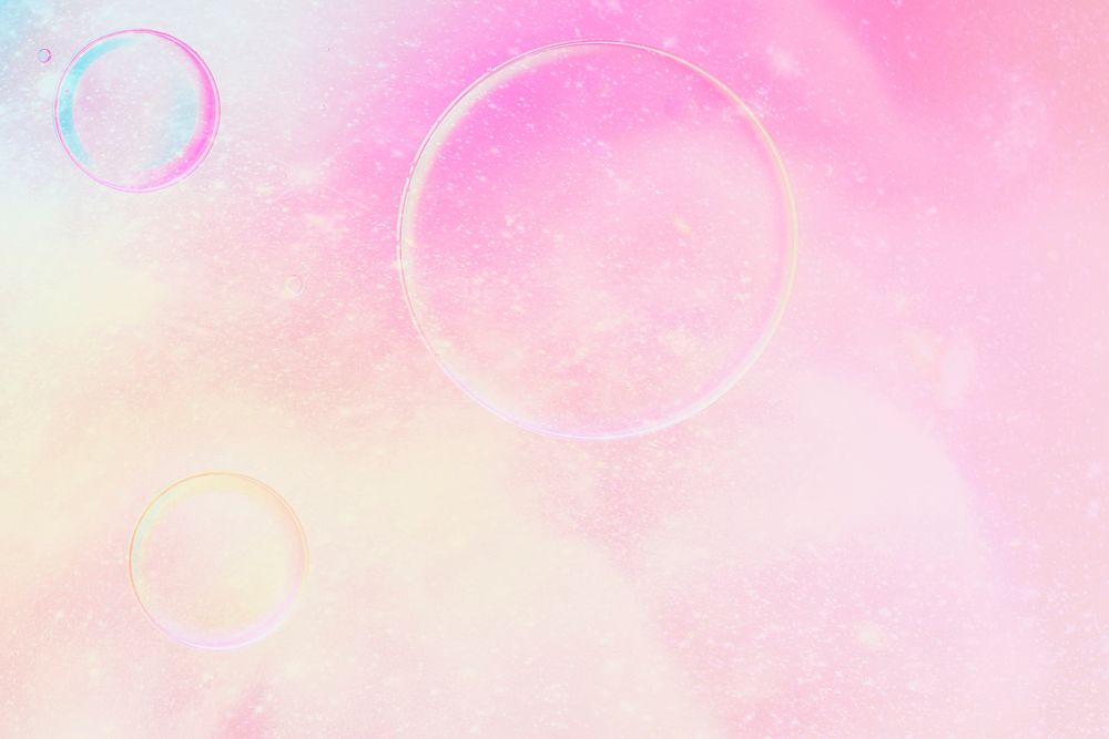 Pink abstract background oil bubble wallpaper