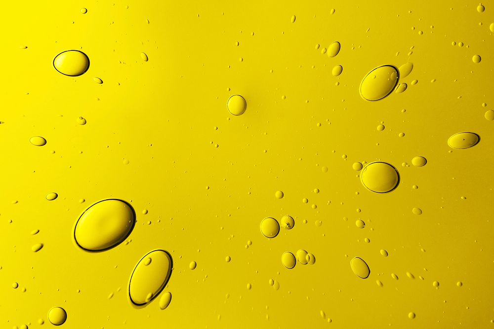 Gold abstract background oil bubble in water wallpaper
