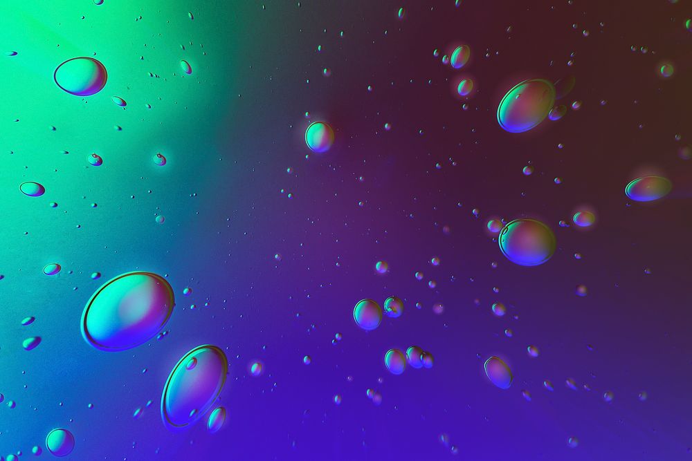 Gradient abstract background oil bubble in water wallpaper