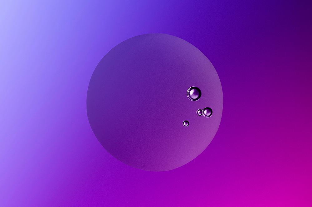 Purple abstract background oil bubble texture wallpaper