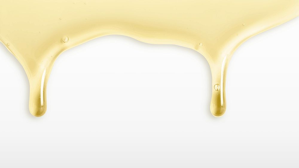 Gold background dripping honey border vector