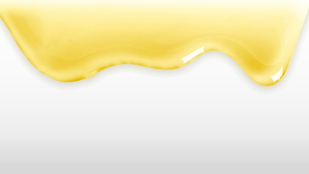 Yellow background dripping oil border vector