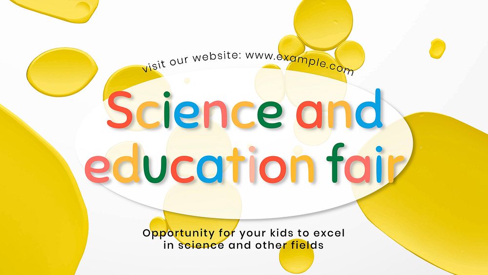 Science & education template, presentation vector