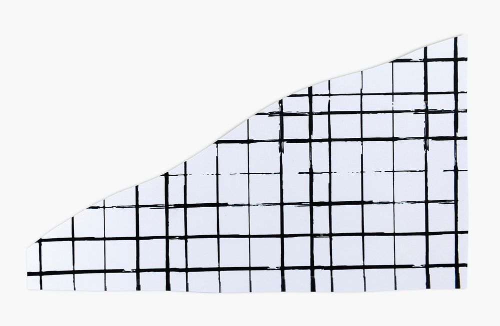 Grid pattern DIY paper collage