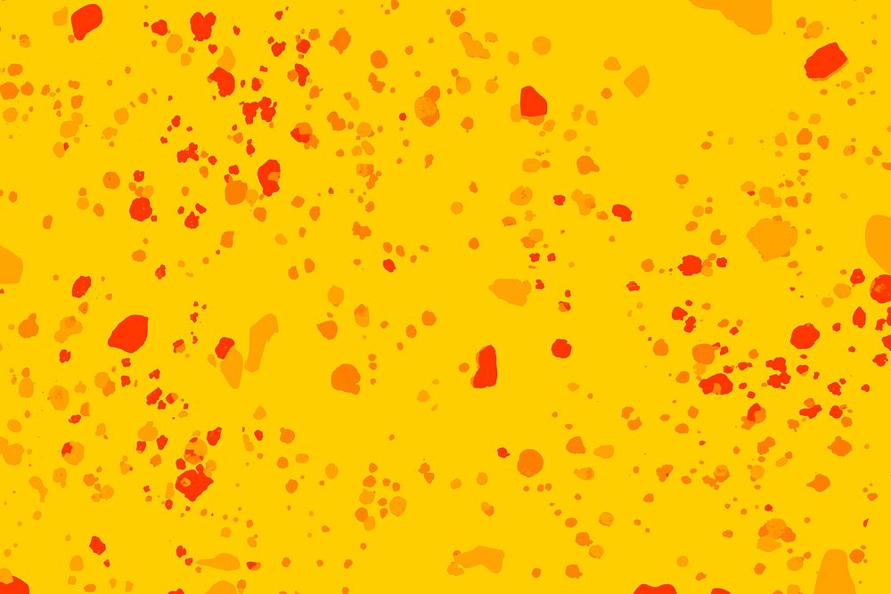 Yellow background vector with wax melted crayon art