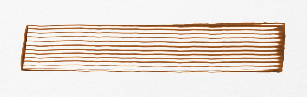 Brown comb painted texture psd rectangle abstract DIY graphic experimental art