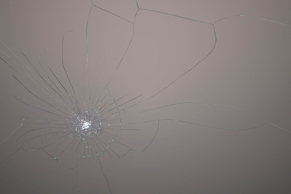 Background with cracked glass texture