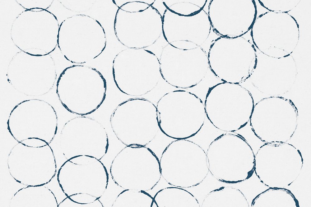 Blue circle pattern background block prints