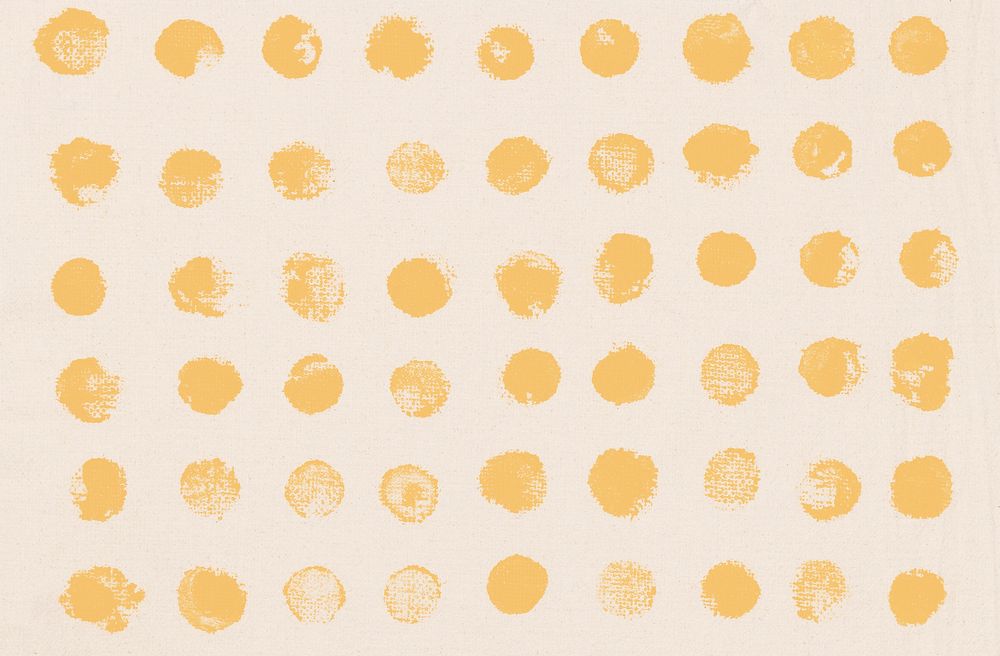 Yellow circle pattern background block prints