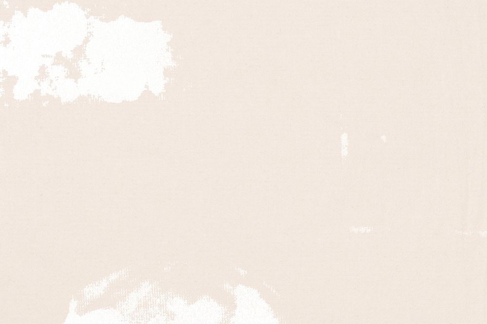 Beige textured background psd with white fabric stain