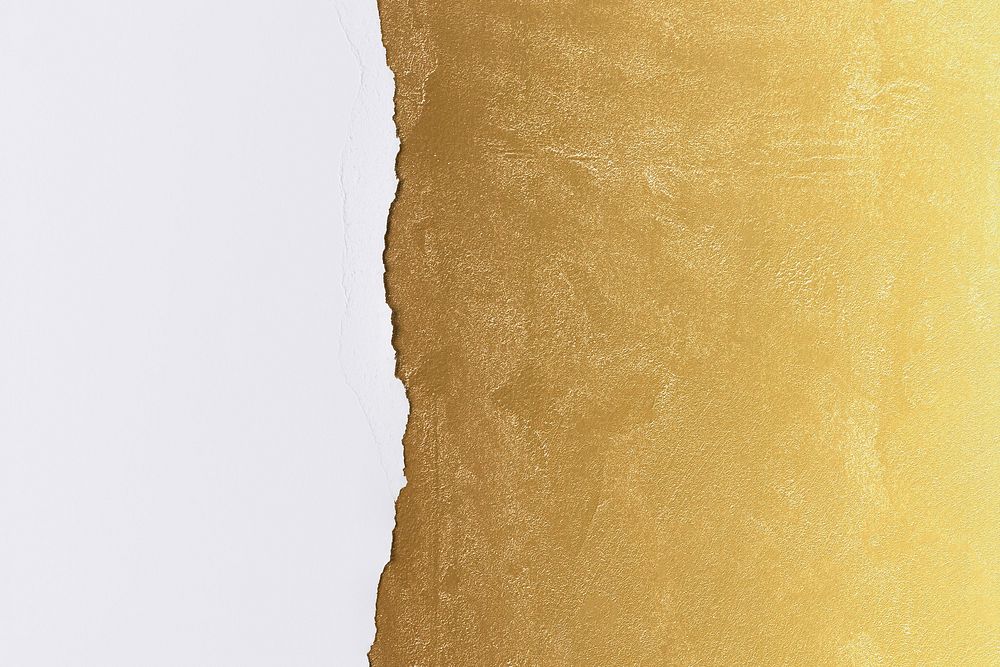 Ripped paper yellow border on handmade textured background