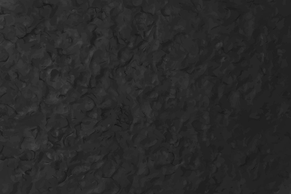 Black clay textured background vector in abstract DIY creative art minimal style