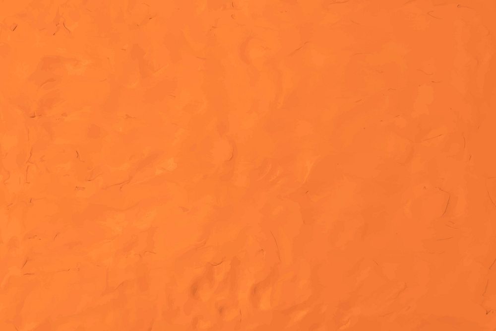 Orange clay textured background vector colorful handmade creative art abstract style