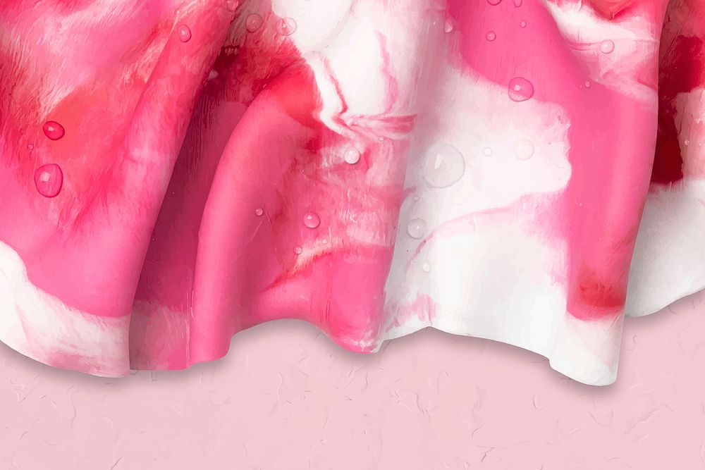 Aesthetic tie dye background vector in pink DIY plasticine clay creative art