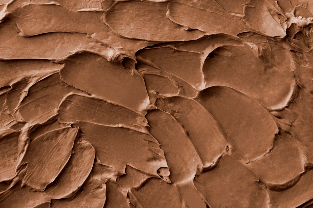 Brownie frosting texture background close-up
