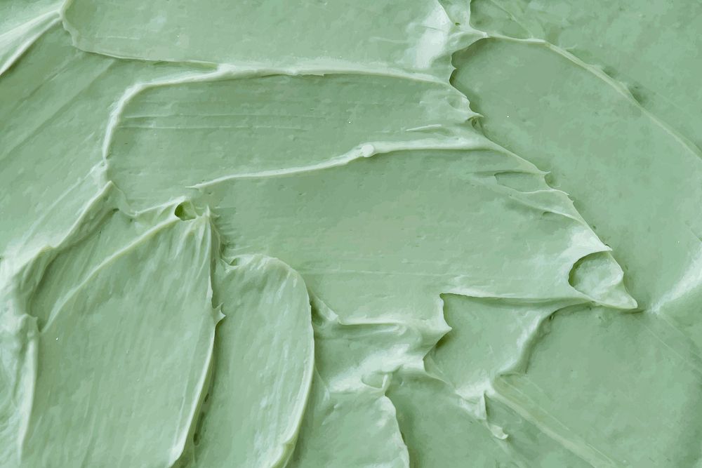 Green frosting texture background vector