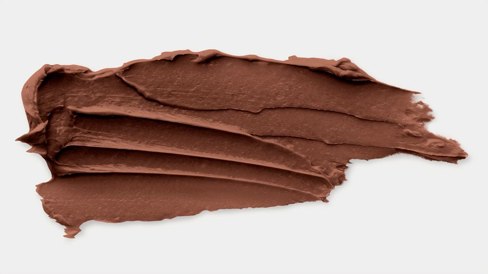Brown cream lipstick element psd texture