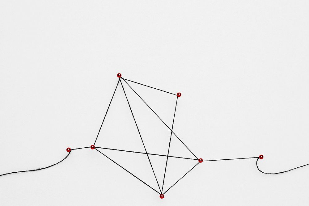 Connecting dots background, network and communication design