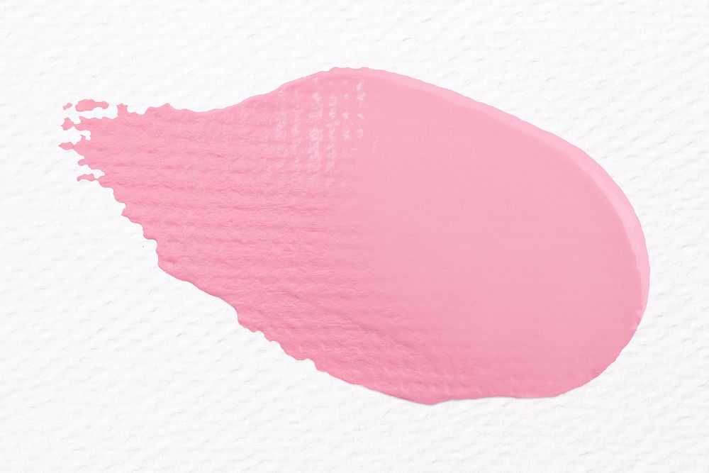 Pink acrylic paint textured brush stroke creative art graphic