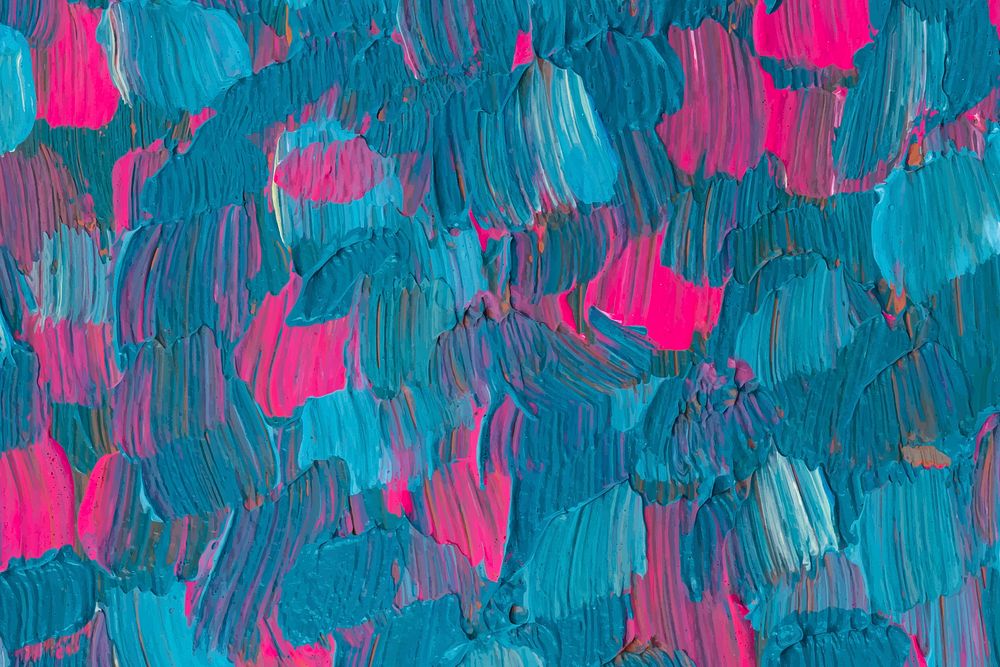 Blue paint textured background vector aesthetic DIY experimental art