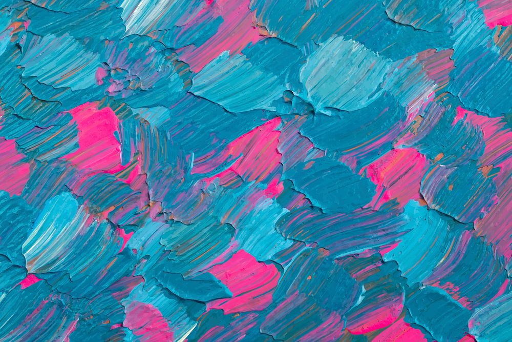 Blue paint textured background vector aesthetic DIY experimental art
