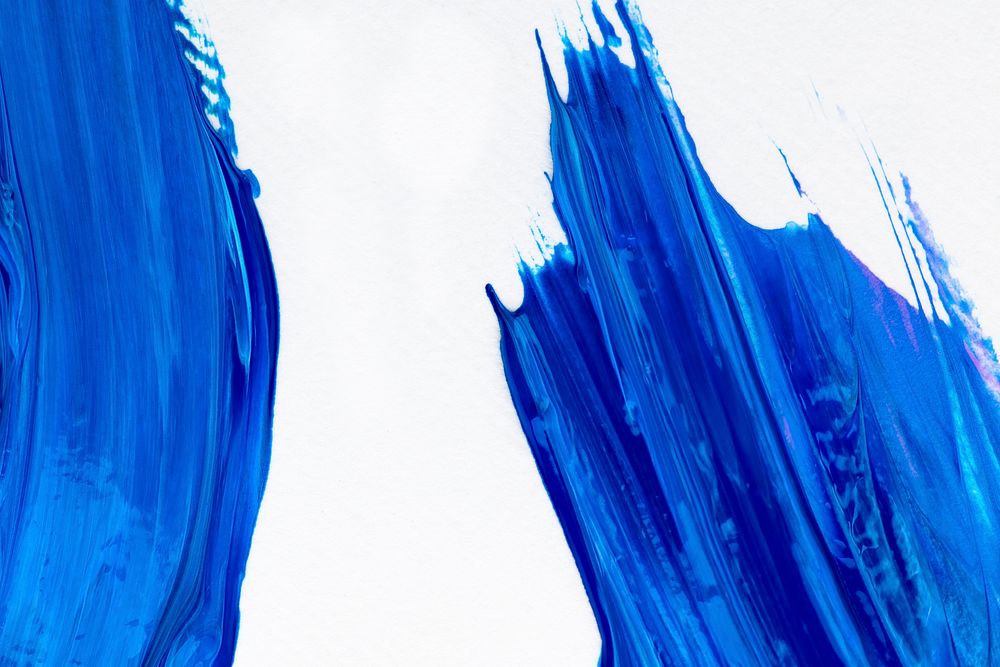 Blue paint textured background aesthetic DIY experimental art