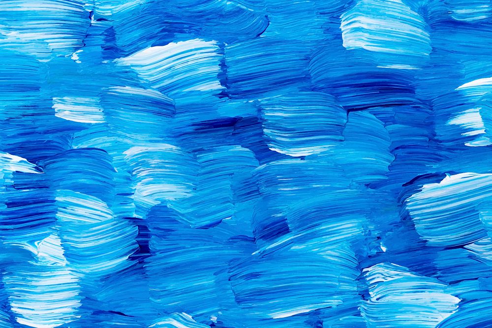 Blue paint textured background vector aesthetic DIY experimental art