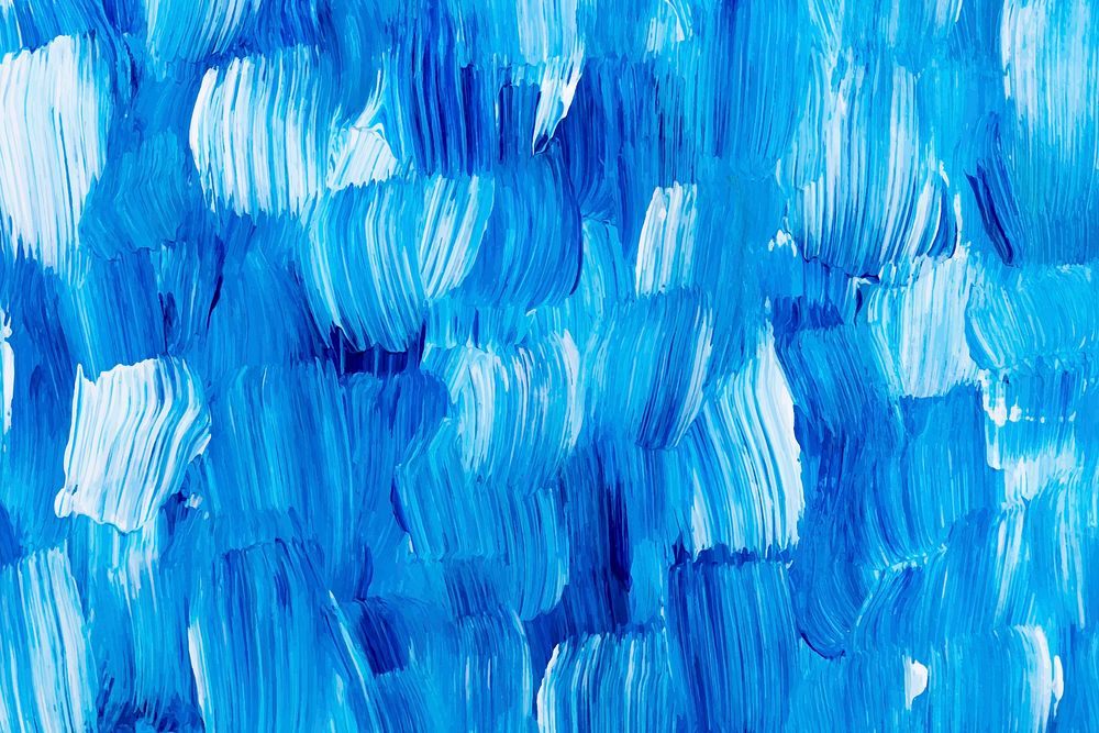 Blue paint textured background vector aesthetic DIY experimental art