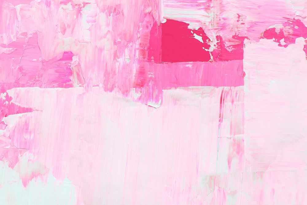 Textured paint background wallpaper in pink acrylic paint