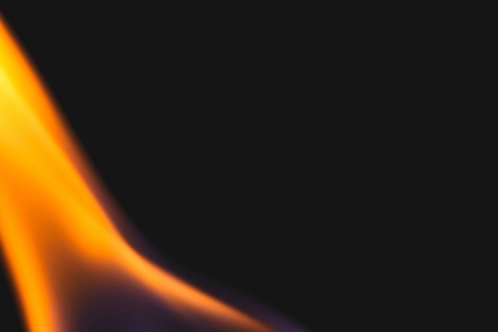 Aesthetic flame background, burning fire border psd