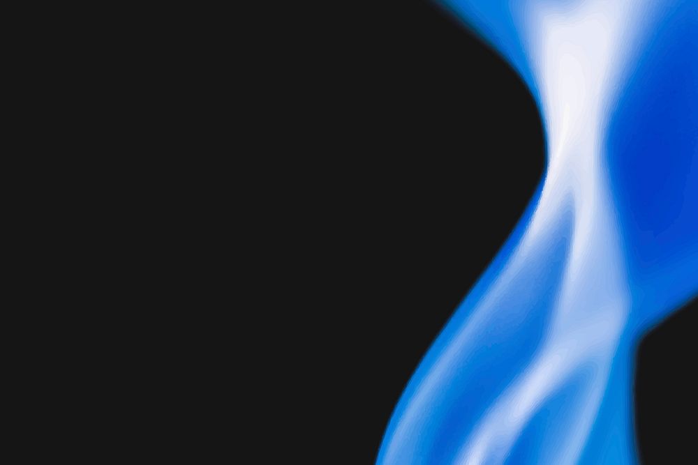 Burning flame background, fire border realistic vector black image