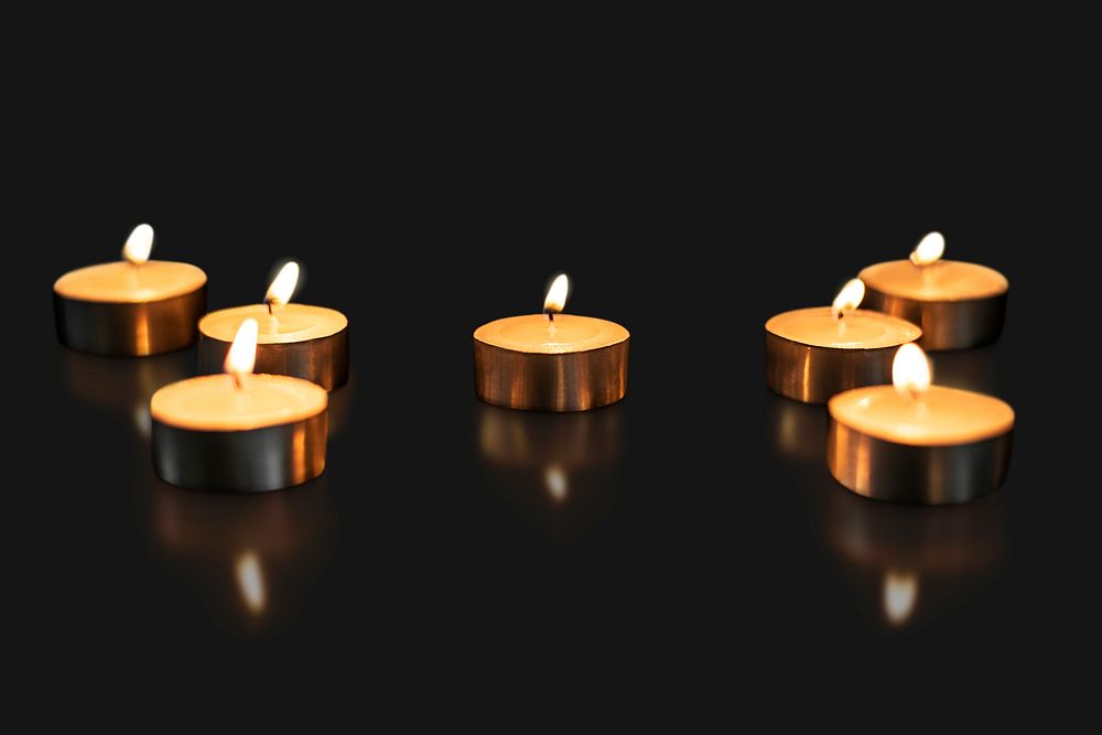 Diwali candle background, aesthetic flame image psd