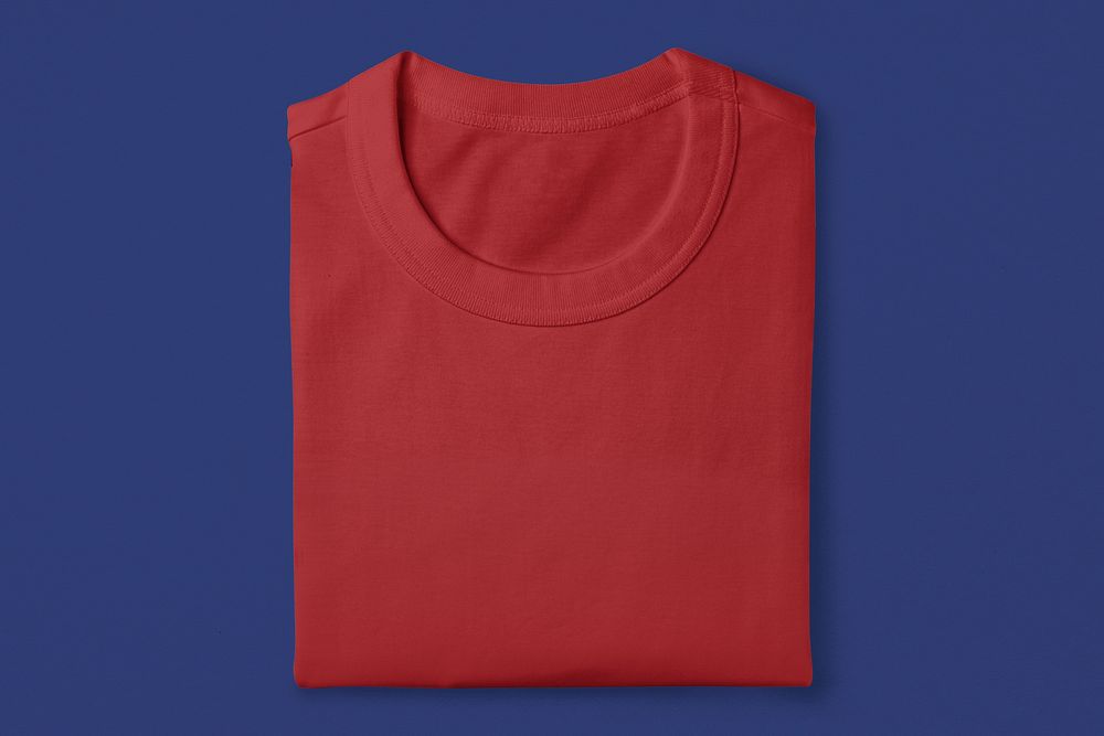 Unisex red t-shirt, casual fashion with blank space