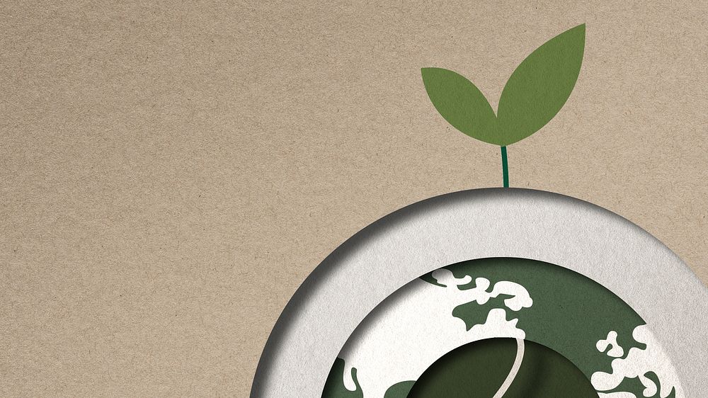 Tree growing wallpaper psd save the planet campaign
