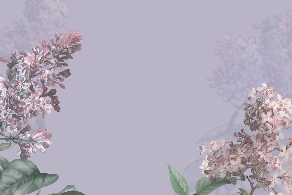 Lilac border vector on purple background