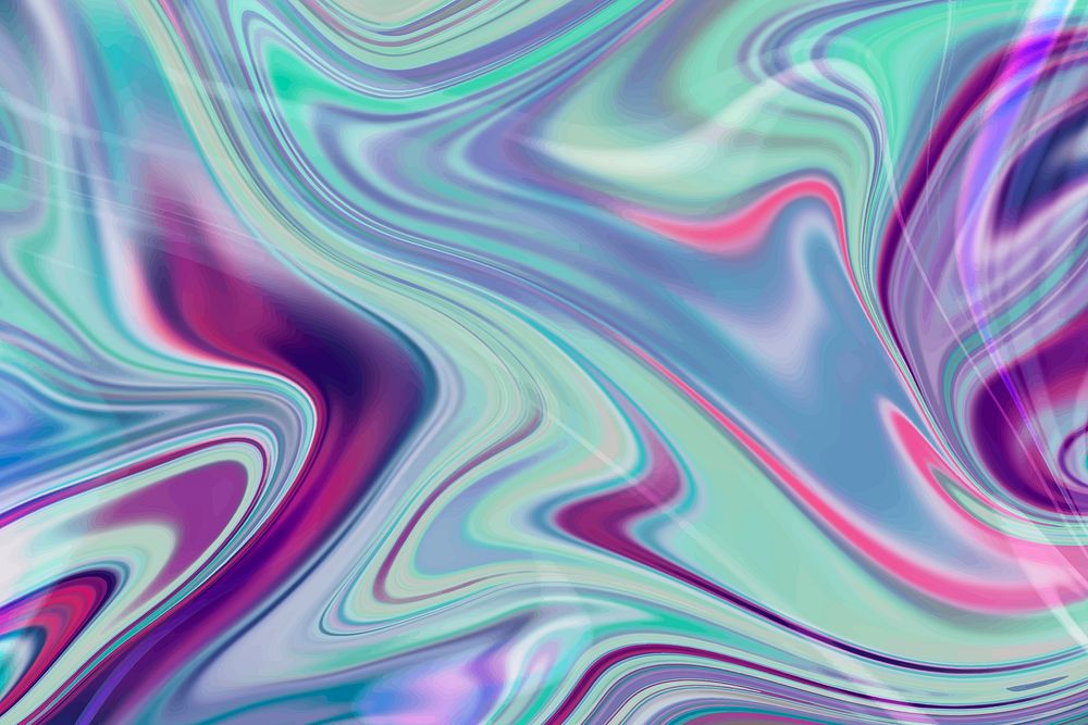 Green fluid art background vector