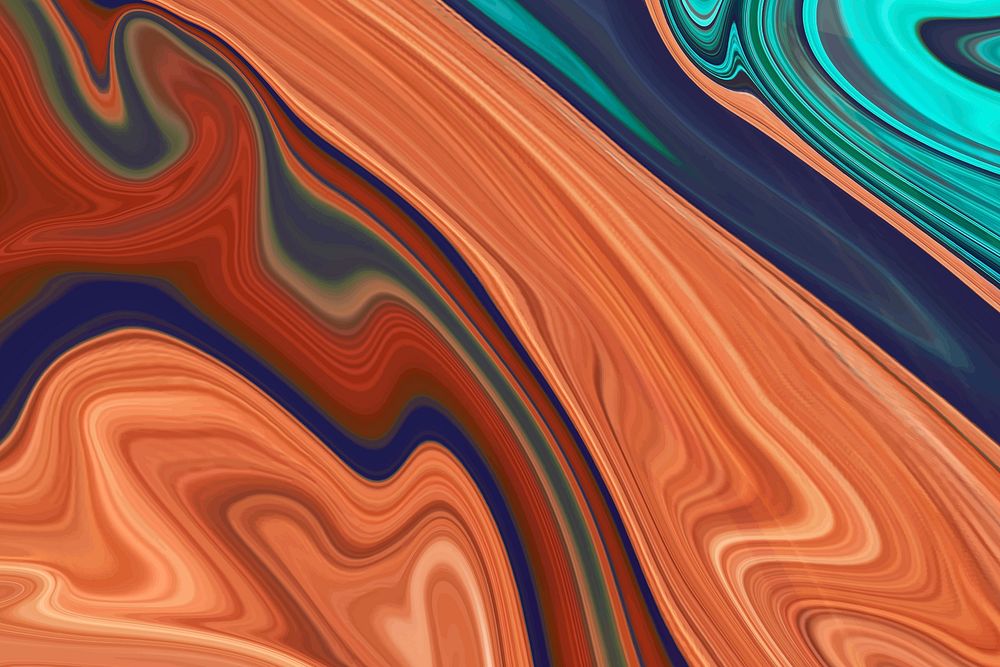 Orange alcohol ink background vector