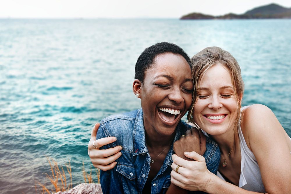 Girlfriends having a great time together