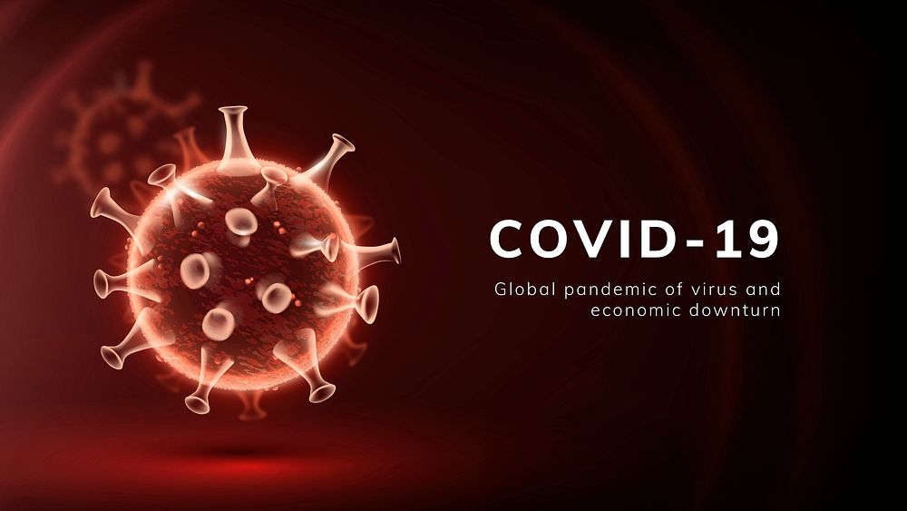 Covid-19 global pandemic template vector health crisis presentation