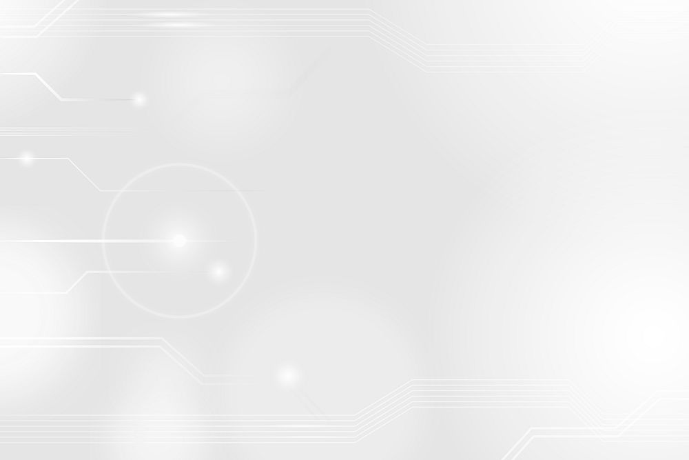 Digital grid technology background in white tone